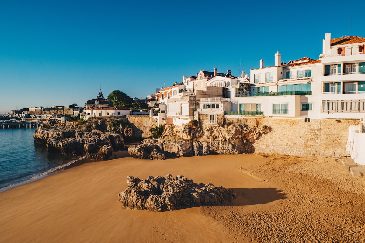 Porto waterfront - placeholder for Cascais coastal town near Lisbon